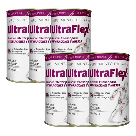 Pack X6 Ultraflex Colageno Hidroalizado 300gr