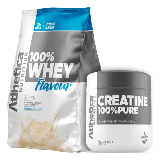Ganhe Massa Muscular Rápido Whey Flavour Creatina Atlhetica