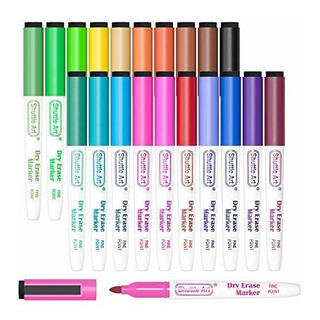 Marcadores Multicolor Con Borrador Para Pizarra 20 Piezas Marcadores Multicolor Con Borrador Para Pizarra 20 Piezas