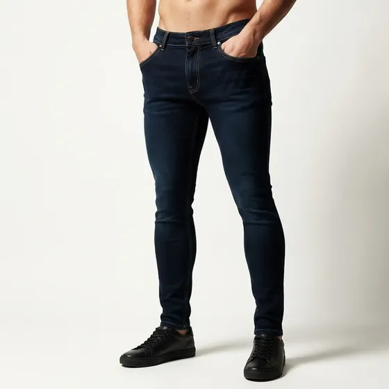 Pantalón Mezclilla Hombre Skinny Aesthetic Stretch Slim Fit