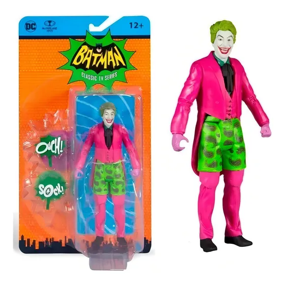 Figura Mcfarlane Joker Shorts 66 Batman Retro Classic Tv