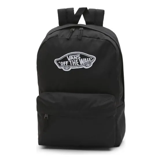 Mochila Vans X Marvel Realm, mochila urbana, cor preta, design liso, 22L