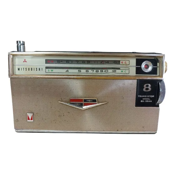 Radio Portatil Mitsubishi Transistor 8 Funciona Am