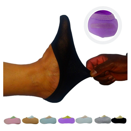 Meia Tênis Sapatenis 12 Pares Invisível Feminino C Silicone Meia Tênis Sapatenis 12 Pares Invisível Feminino C Silicone