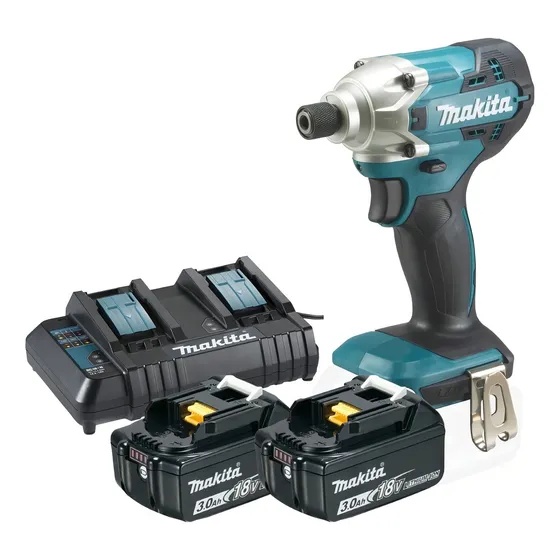 Parafusadeira De Impacto Makita 18v 2bat Dtd156 Carreg Duplo Cor Azul-turquesa 127/220v