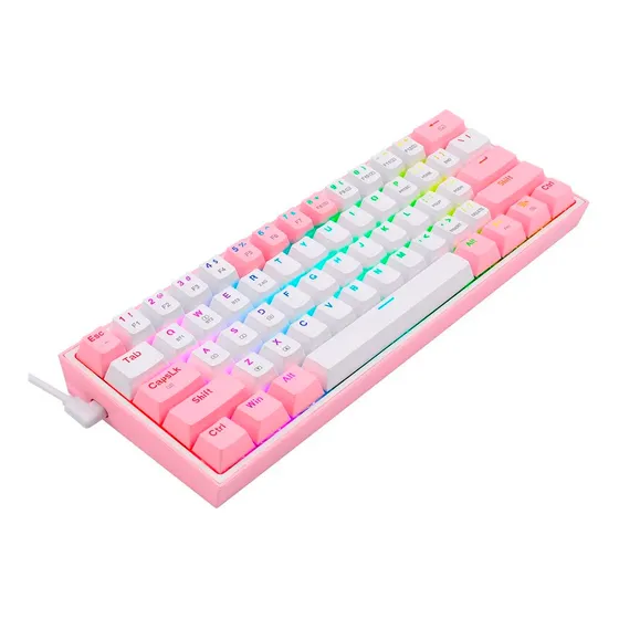 Teclado Gaming Wireless Mecanico Fizz Switch Red Bl/rosad