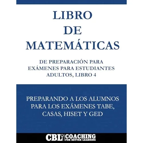 Libro Libro De Matemáticas De Preparación Para Exámenes Para