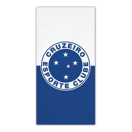 Toalha Time Futebol Banho Praia Lepper Aveludada Estampada Cruzeiro