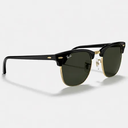 Óculos De Sol Clubmaster Rb3016 Uv400 Preto Unissex Club Master Preto Dourado Preto Preto-dourado