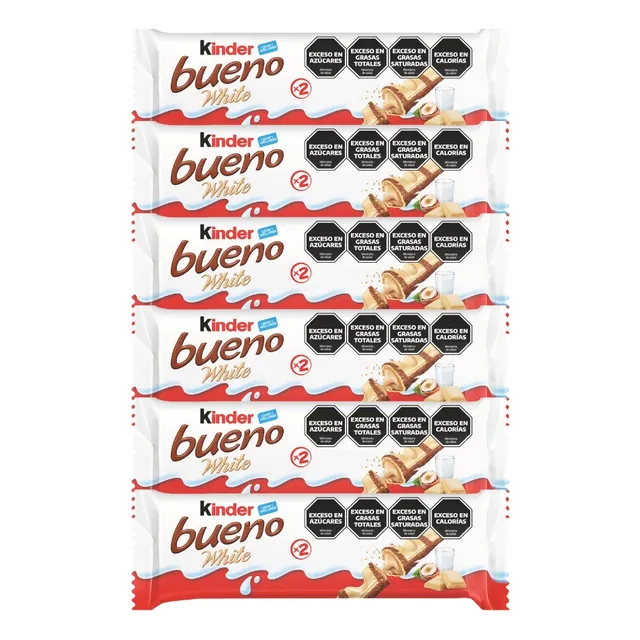 Combo X 6 Chocolate Kinder Bueno Blanco/negro