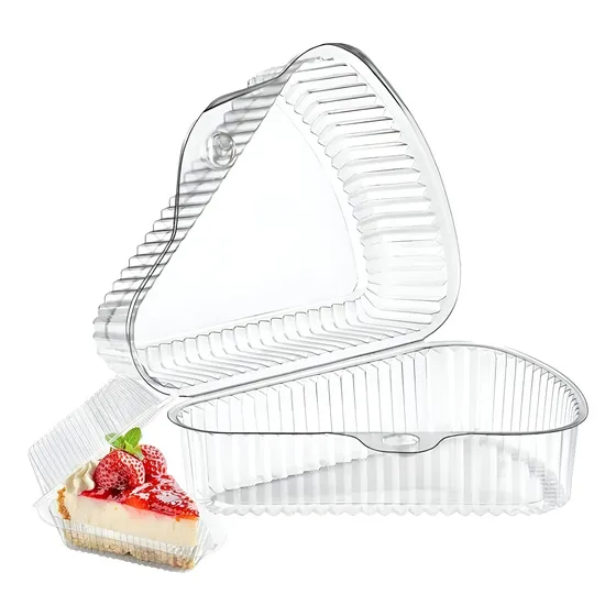 25 Contenedor Triangular Contenedor De Alimentos Plasticos contenedor comida taper plastico envases desechables para postres contenedor de alimentos tapper plastico envases plastico 10cm pasteleriuscl