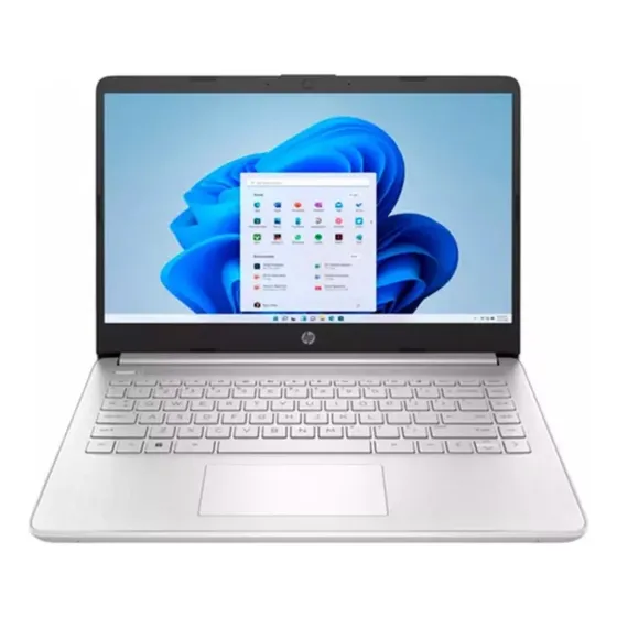 Notebook Hp Intel Graphics Celeron 8gb De Ram 128gb Ssd Emmc 14-dq0760dx 14'' Hd 1366 X 768 Windows 11 Color Gris