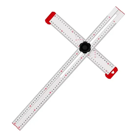 Regla Metrica Multiangulos Tipo T Para Carpinteria 60cm