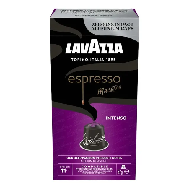 10 Cápsulas De Café Lavazza Espresso Maestro Intenso