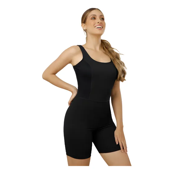 Enterizo Deportivo Corto Mujer Tejido Suave Elegante