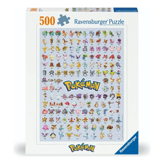 Rompecabezas Ravensburger Pokémon Kanto Collector 151, 500pz