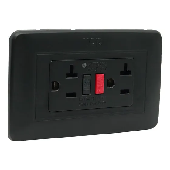 Tomacorriente Doble Gfci Vcp Ws162-500 Amanecer Negro