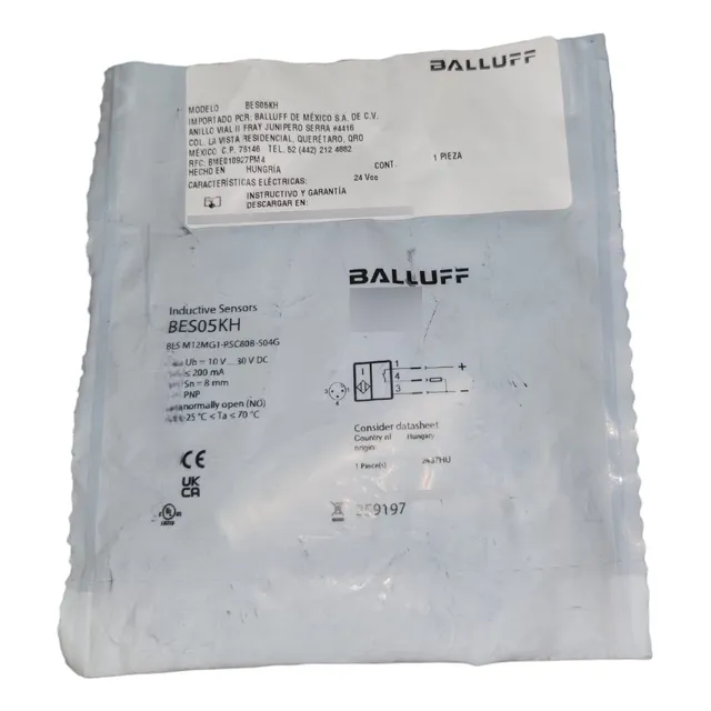 Balluff Bes05kh Interruptor De Proximidad