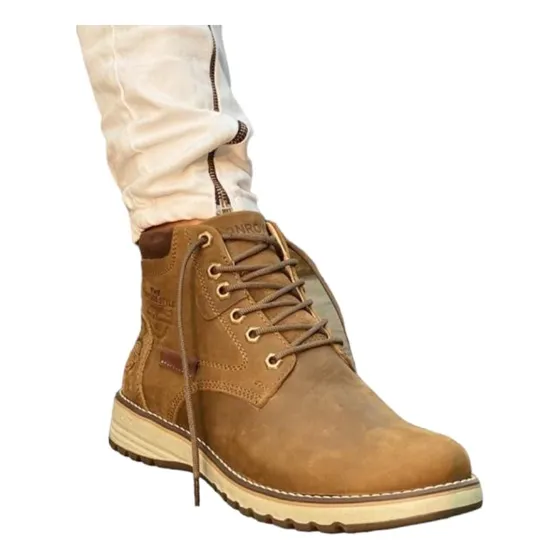 Botin Anrowi De Hombre Cuero Legitimo