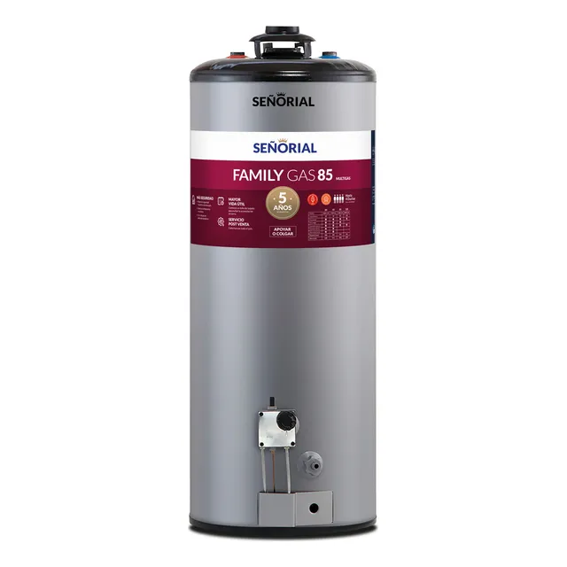 Termotanque Multigas Señorial Family TSZP1-85 gris Bajo consumo 85 L