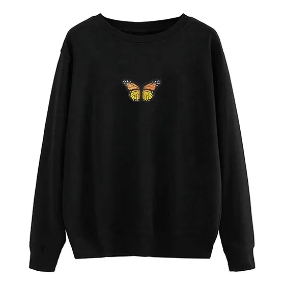 Hotkey Sudadera Moda Para Mujer Manga Larga Cuello Redondo M