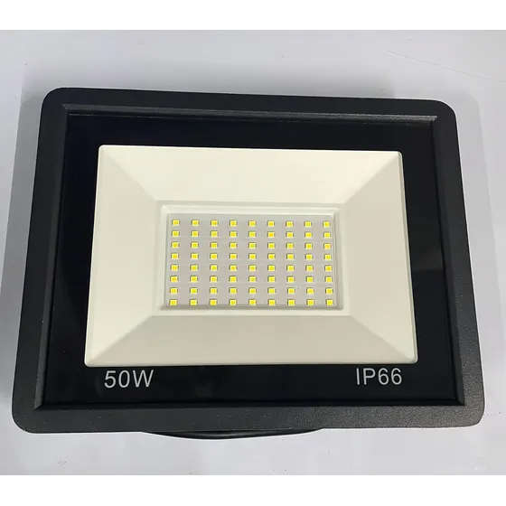 Fuyuan Pack 2 Foco Proyector De Area Led Exterior 50w Frio Color de la carcasa Negro