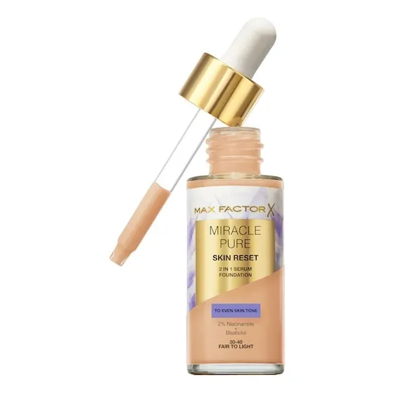 Base de maquillaje en sérum Max Factor Miracle Miracle Pure Skin Reset tono 02 fair to light