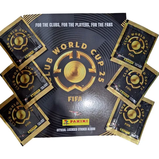 Mundial De Clubes 2025 X 20 Sobres De Figuritas + Album