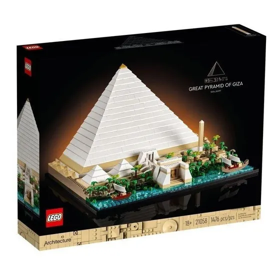 Bloques para armar Lego Architecture 21058 1476 piezas en caja