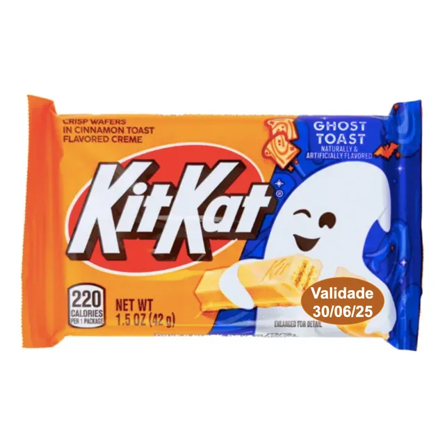 Chocolate Kit Kat Ghost Toast Canela 42g Imp Eua Val 06/25