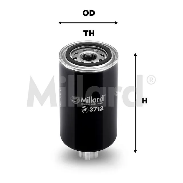 Filtro De Gasolina Millard Mf-3712 Case 9150 9170 Ford 9280 