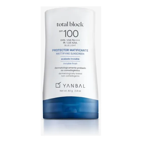 Protector Solar Matificante Spf100 Total Block Yanbal