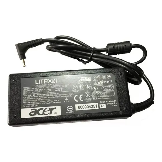 Cargador Acer Punta Delgada 19v 2.37a 3.0x1.1mm 1-131 1-131M 1-132 1-431 1-431M