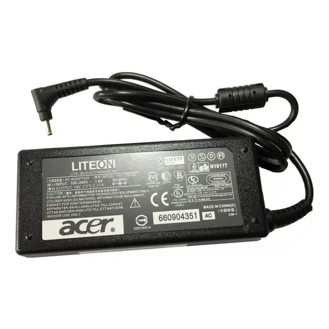 Cargador Acer Punta Delgada 19v 2.37a 3.0x1.1mm 1-131 1-131M 1-132 1-431 1-431M