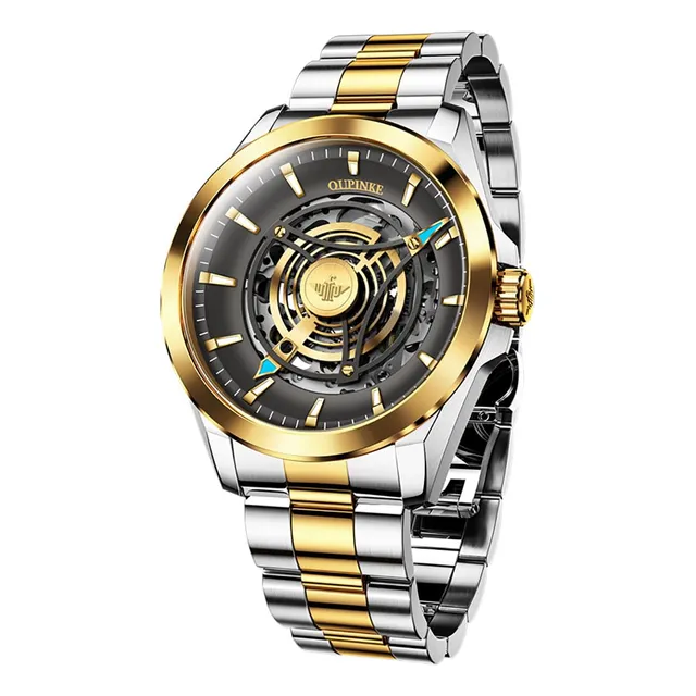 Oupinke Reloj Para Hombres Esqueleto Auto Winding Hw8yi