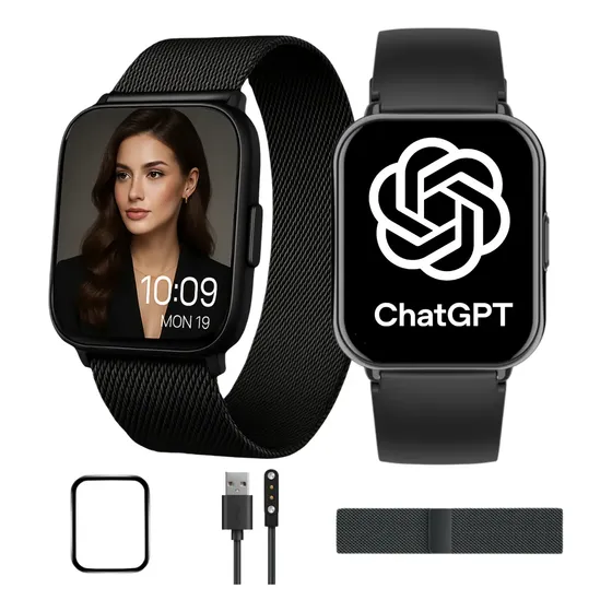 Smartwatch Feminino Para Xiaomi Redmi iPhone Galaxy + Brinde