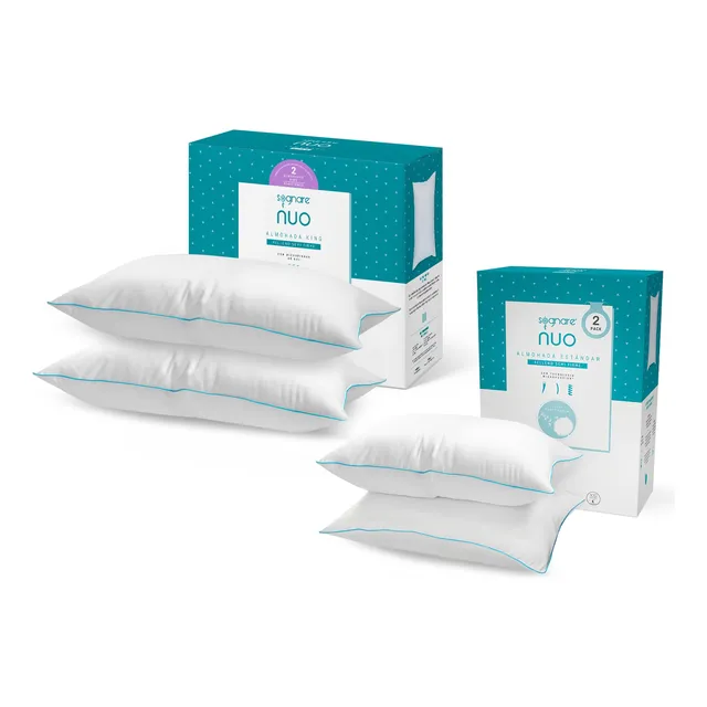 Set Sognare Nuo 2 Almohada King Size + 2 Estándar Semi Firme