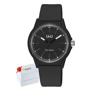 Reloj Qq Negro Hombre Ó Mujer Casual Juvenil Discreto Diseño Reloj Qq Negro Hombre Ó Mujer Casual Juvenil Discreto Diseño