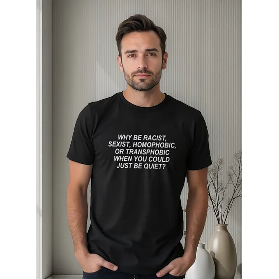 Camiseta  Masculina Why Be Racist