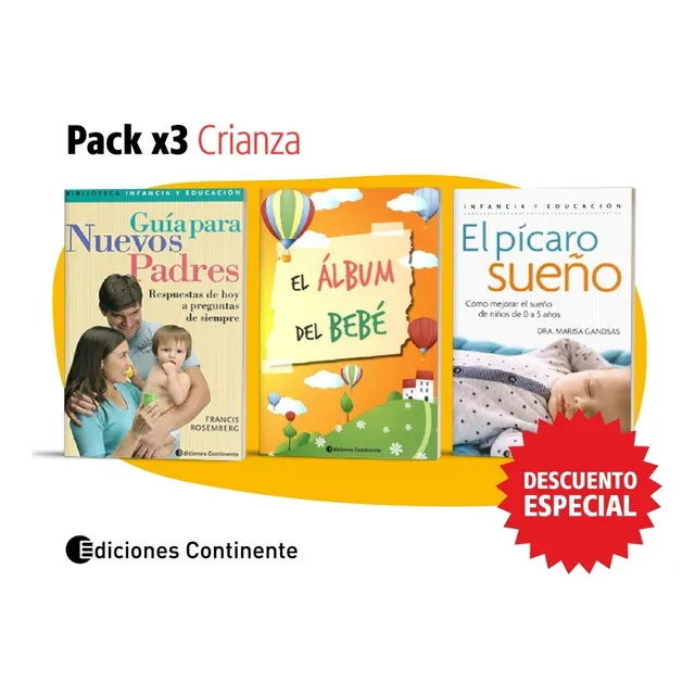 Pack Oferta 3 Libros Crianza - Bebes Dormir Recién Nacido