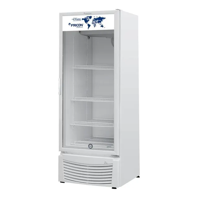 Expositor Vert Porta De Vidro 402l Fricon Vcfm402-2v000 220v Cor Branco