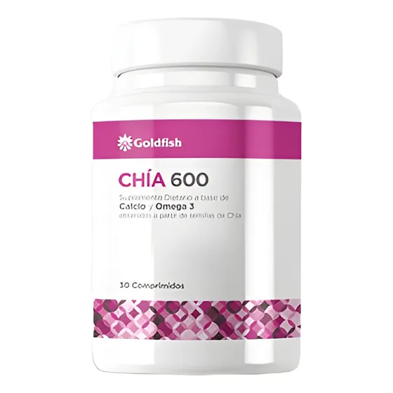Chia 600 + Calcio + Omega 3 - Goldfish X 30 Compridos