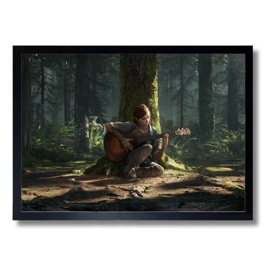 Quadro Poster The Last Of Us Part 2 Moldura  43x33cm A3