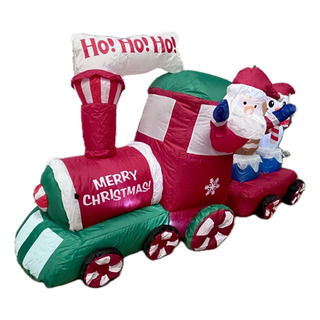 Inflable Tren Navideño Con Luz 1.25 Mts Inflable Tren Navideño Con Luz 1.25 Mts