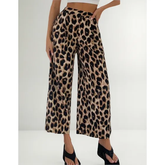 Pantalón Animal Print Leopardo De Dama
