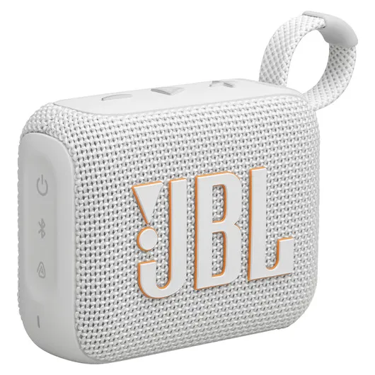 Bocina Jbl Go 4 Portátil With Bluetooth Waterproof White