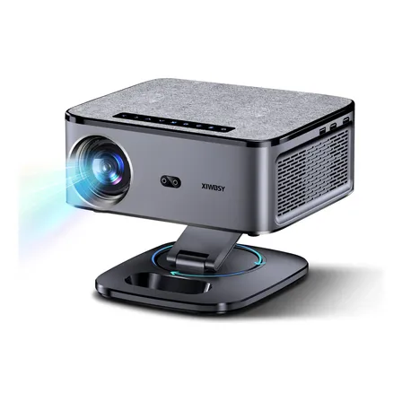 Projetor Xiwbsy Led 1500 Ansi Wi-fi 8k Portátil Android 12.0 Cinza-escuro 110/240v