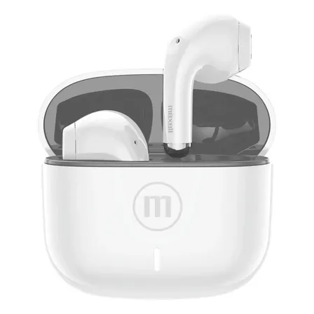 Audífonos Bluetooth Inalámbricos Maxell Elio 12 Horas Blanco