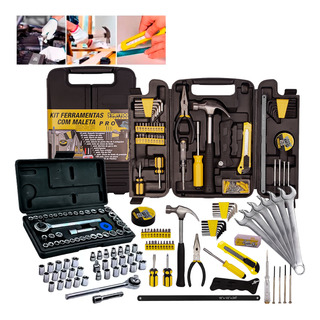 Kit Jogo Ferramentas Com 248 Pecas C/ Maleta + Soquetes Kit Jogo Ferramentas Com 248 Pecas C/ Maleta + Soquetes