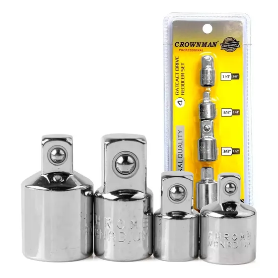 Juego 4 Adaptador Dados Profesional 1/4 - 3/8 - 1/2